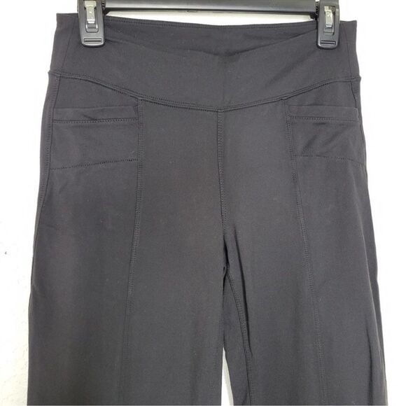 Athleta Solid Black Tech Stretch Metro Classic Yoga w/ Pockets Pants SP - Picture 5 of 6